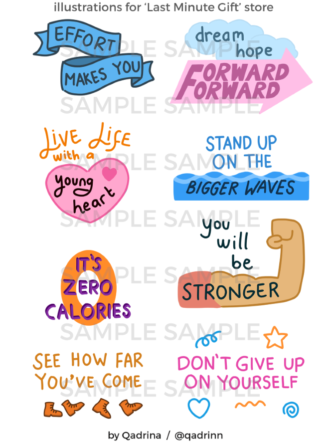 illustrations for LMG by Qadrina